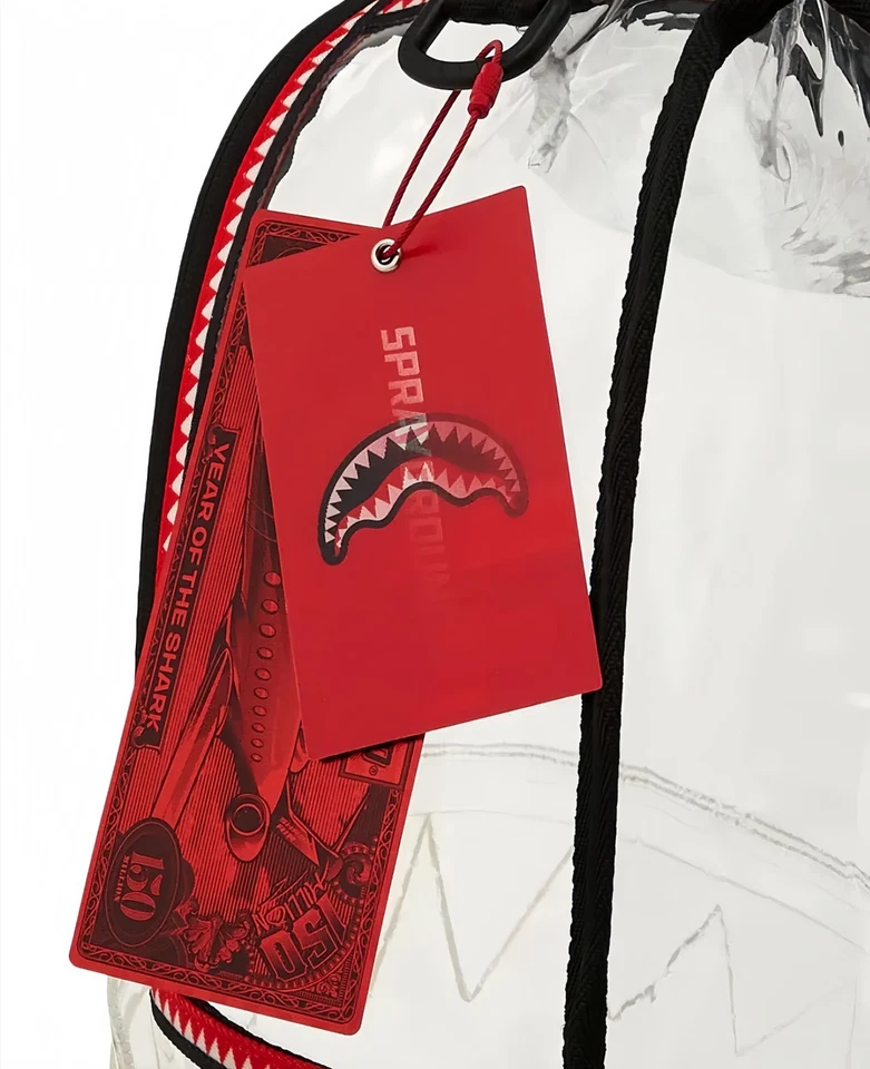 NUEVA Mochila Sprayground 100% Transparente Bolsa de Libros Grande Bolso Escolar Regalo Foto 3 de 4