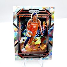 2023 WNBA Prizm DiJonai Carrington Connecticut Sun Silver Cracked Ice Prizm #1