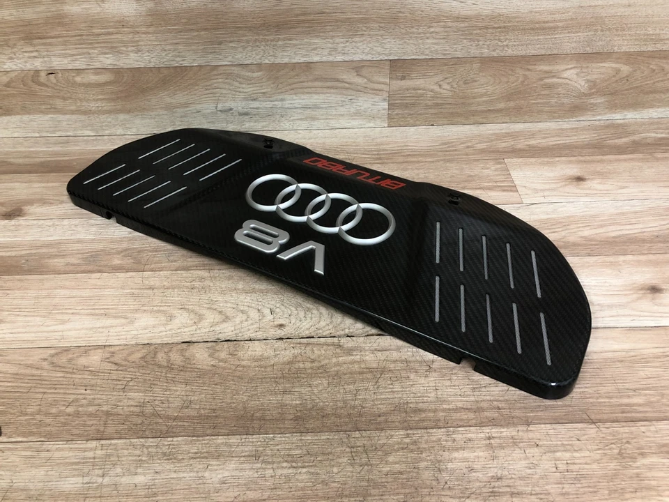 CUBIERTA PROTECTOR MOTOR DELANTERO AUDI RS6 OEM BITURBO CARBONO 4.2L 2003-2004 Foto 4 de 4