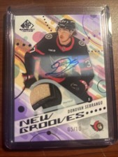 2025-26 SP Game Used #NG-17 Donovan Sebrango Rookie Patch Auto 05/10 Purple