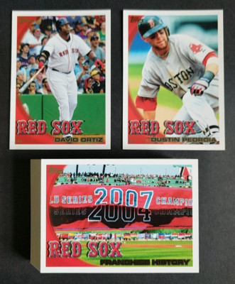 2010 Topps BOSTON RED SOX 40 Card Team Set with Update