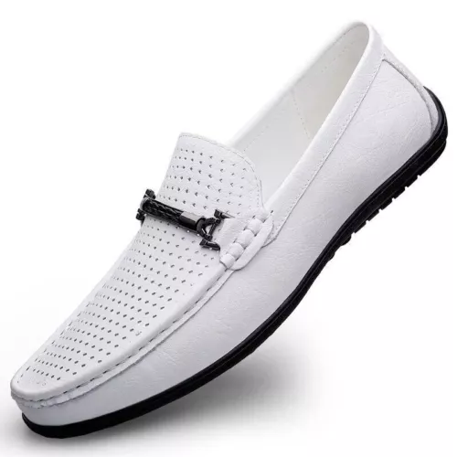 Mens Business Men Slip-on Shoes All-Match Shoes Loafers Handmade Driving Flats - Picture 15 of 32