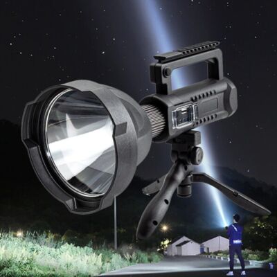 Wiederaufladbare LED Taschenlampe 90000 Lumen Powerbank Funktion SOS Modus