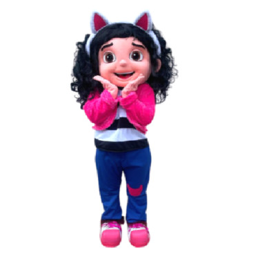 Gabby Dollhouse Mascot Costume Adult Halloween Party Cosplay Mascot Event