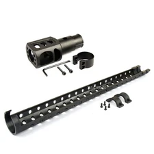 Mossberg 12 GA 500 / 500A Recoil Reducer Clamp On Muzzle Brake + Heat Shield