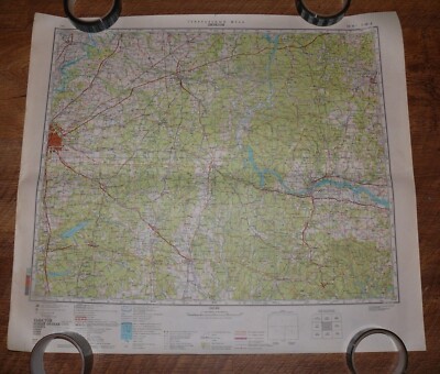 Authentic Soviet Army TOP SECRET Military Map Jackson, Mississippi USA ...