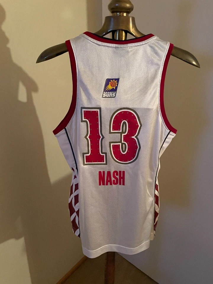 Camiseta deportiva de colección Steve NASH Adidas 4-Her #13 BLING PEQUEÑA "2007" West All Star Game + Foto 2 de 4