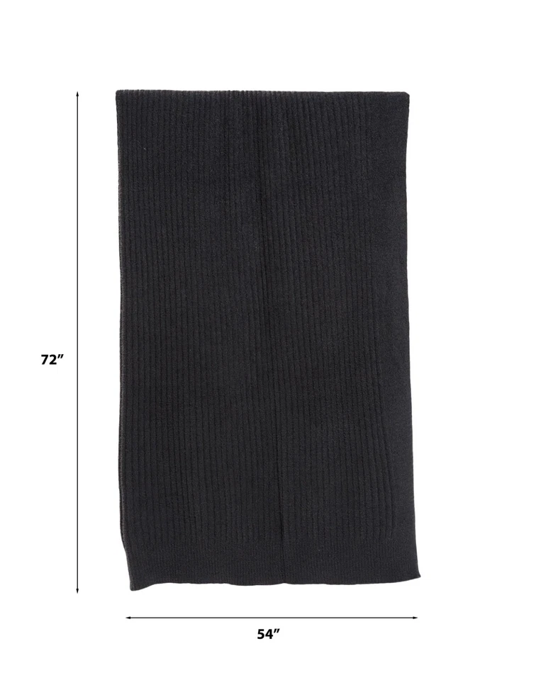 Barefoot Dreams CozyChic Lite Ribbed Throw 54"X72" Style : B463 | Color : Carbon - Image 3 of 4