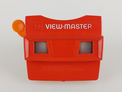Model G Red Body Orange Rounded Handle 3D View-Master Viewer USA Working Tested