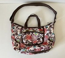 Le SportSac Floral Print Crossbody Tote Diaper bag