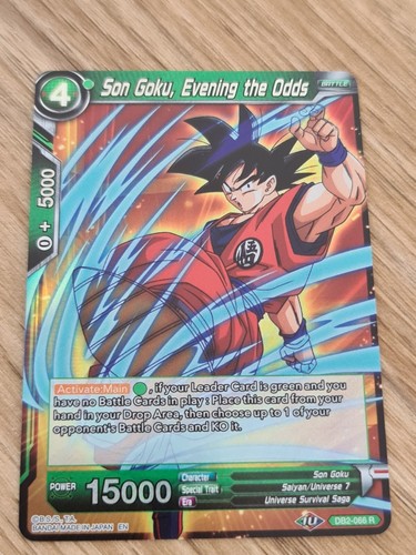 Son Goku, Evening the Odds▪︎DB2▪︎FOIL▪︎2020▪︎ENGLISH▪︎DRAGON BALL▪︎NM #3 - 第 1/2 張圖片