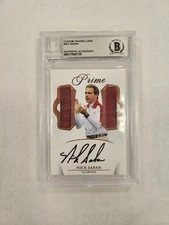2023 Patches Dual Nick Saban AUTO Patch Custom Trading Card BECKETT AUTO