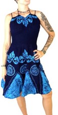 Beautiful Batik Chinmayi Boho Hippie Festival Light Blue Dress