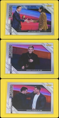 (3) 2021-22 Panini Instant T.J. Watt/Cooper Kupp/Aaron Rodgers HONORS #249-254