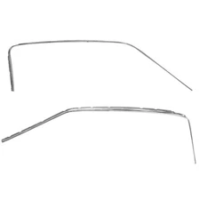 1965 1966 Ford Mustang Fastback Door Sash Escutcheon Pair Dynacorn