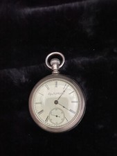 Elgin 1888 pocket watch number 297-6221 works well need service