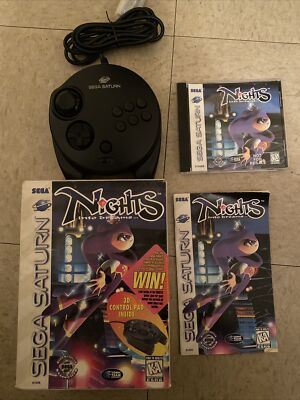 Nights into Dreams set w/ 3D Controller Sega Saturn Big Box Analog