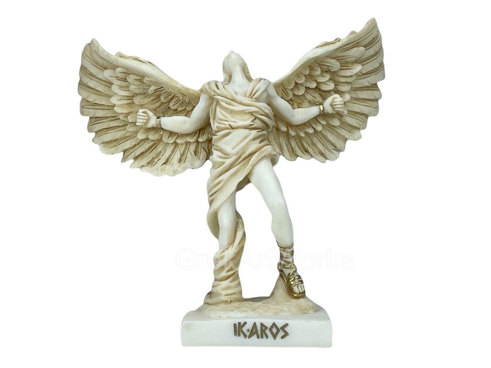 Icarus Greek Mythology Cast Alabaster Statue Sculpture 15 cm