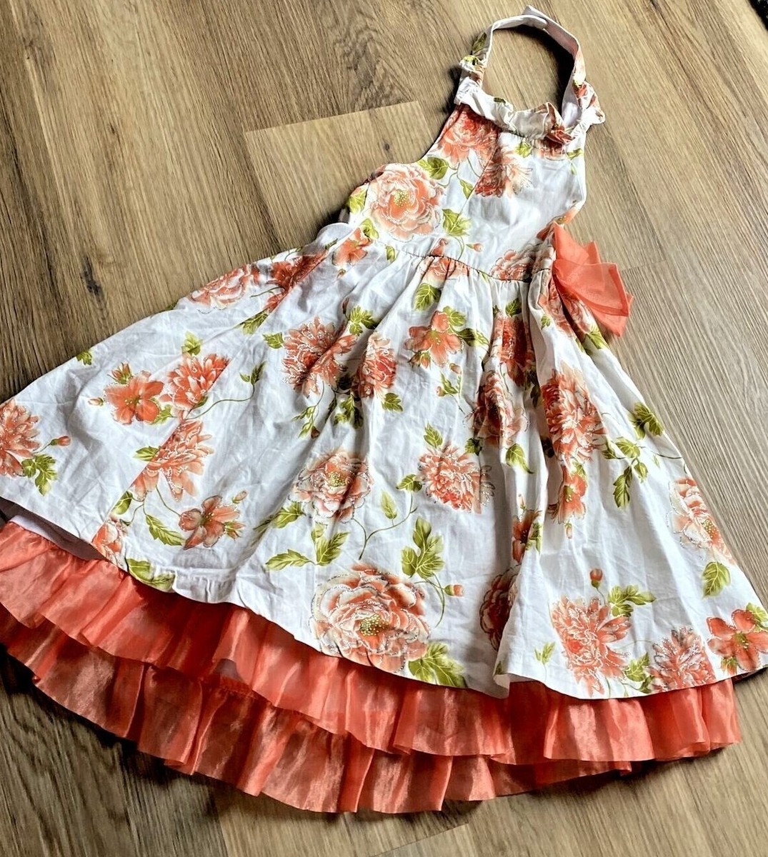 orange and white one shoulder dress One-Shoulder Orange Dress with Illusion Sides 37110