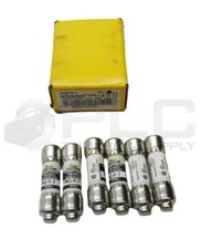 NEW BOX OF 6 BUSSMANN FNQ-R-3 LIMITRON FUSE 3A 600VAC *READ*