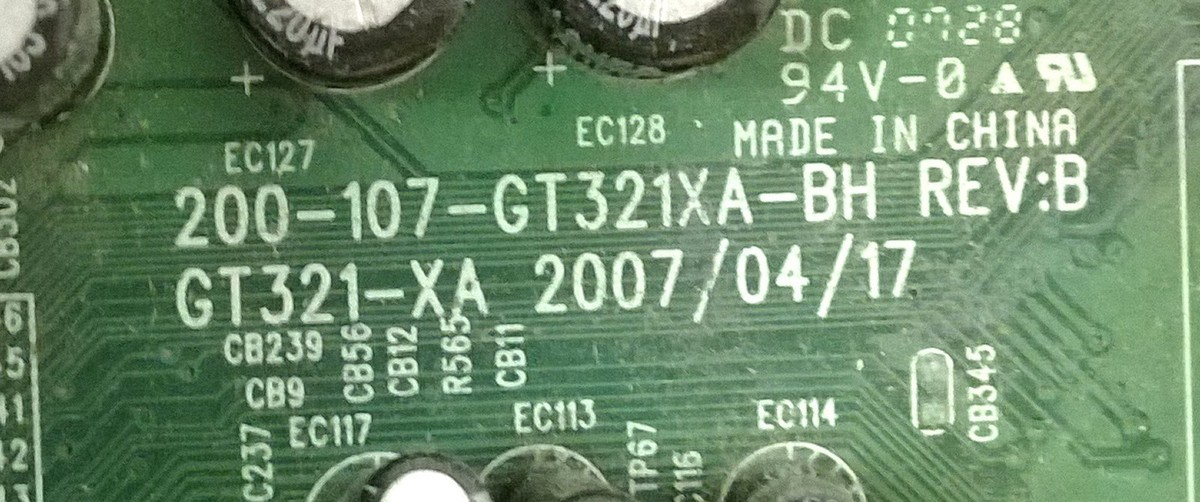 Polaroid TLX-03210B MAIN BOARD 899-KR5-GF3217XA2H (AS IS
