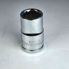 Powerbuilt 1/2 Inch Drive x 9/16 Inch 12 Point Shallow Socket  FREE SHIPPING