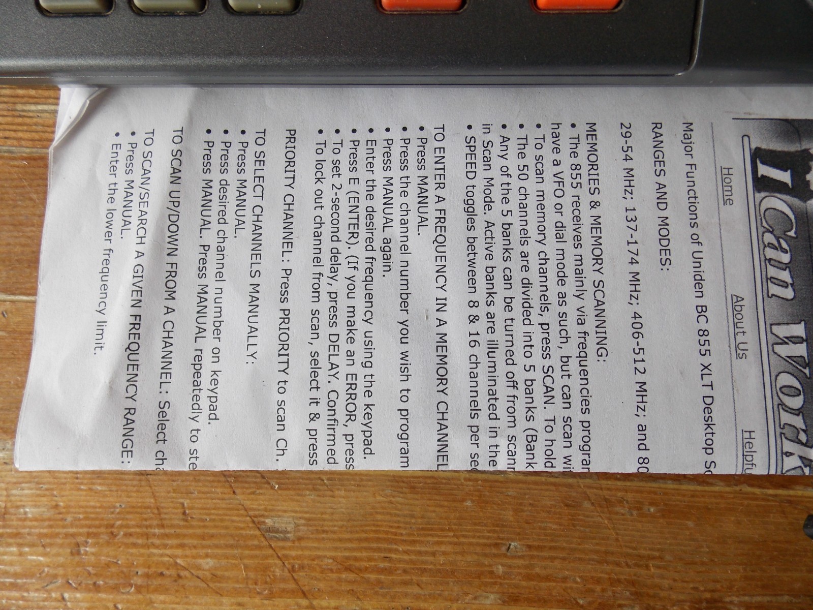 Uniden bearcat bc145xl police scanner youtube.