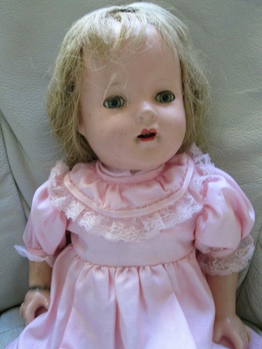 1928 ANTICA BAMBOLA EFFANBEE 18"~"MARY-LEE"~SENZA CREPE~OCCHI VERDI O/C~DENTI+LINGUA - Foto 6 di 12