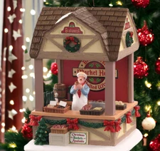 Lemax CHRISTMAS MARKET BRATWURST BOOTH Sausage Stand Holiday Kiosk #14902 NRFB
