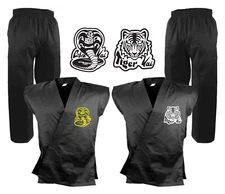 Sleeveless Karate Uniform Cobra Kai Tiger Martial Arts Taekwondo Karate Gi Set