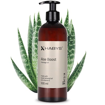 HABYS REYA Aloe Boost Massageöl Öl | Erfrischende Aloe- Note | 500 ml
