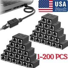 RJ45 Inline CouplerCat7/Cat6/Cat5e Ethernet Network lot Cable Extender Connector