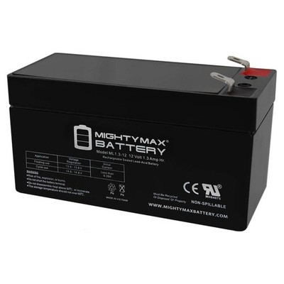 Mighty Max 12V 1.3Ah Replacement Battery for MK ES1.2-12
