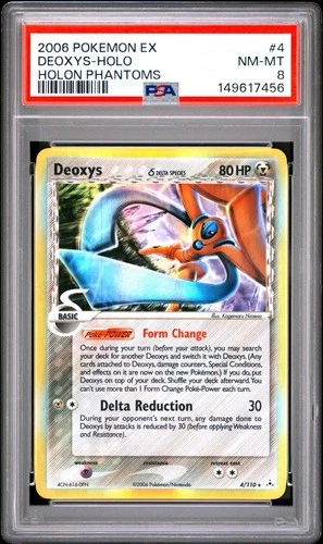 Deoxys (Delta Species - Defense Forme) 4/110 Holon Phantoms Holo PSA 8
