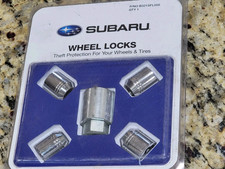 Genuine Subaru B321sfg000 Wheel Locks Lug Nuts Set With Key Oem Anti-theft