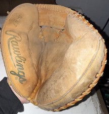 Vintage Rawlings Lance Parrish Catchers Mitt RCM7 Baseball Glove RHT