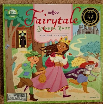 Eeboo Fairytale Spinner Game Create Your Own Story 2-4 Players 2009 Complete