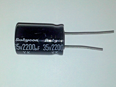 Lot of Rubycon 2200uF 35V Electrolytic Capacitor Radial Leads  USA Seller