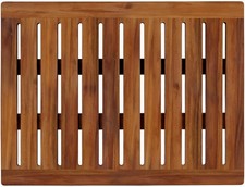 Acacia Wood Shower Mat 24x18 Inches by Demigo, 24 x 18 Rectangular , Brown