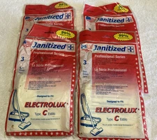 12 Vintage Janitized Vacuum Bags to fit Electrolux Type C Canister