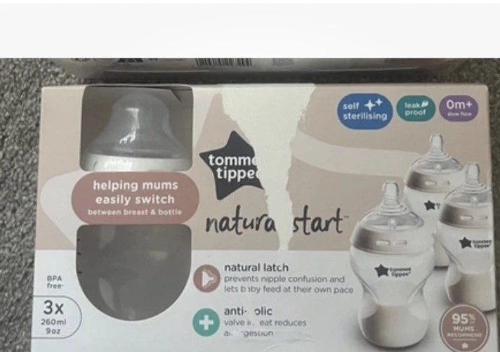 Tommee Tippee 3 Bottles 260 Ml New
