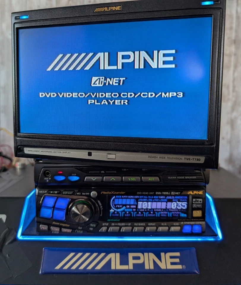 Alpine DVA-7899J TVE-T730 Set DVD HEAD UNIT In-Dash Monitor Car Audio Japan - Image 3 of 4
