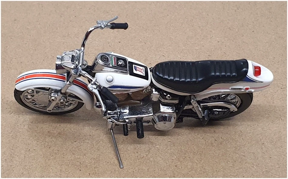 Harley-Davidson Super Glide 1971 Franklin como nueva escala 1/24 B11WC30 - blanca Foto 4 de 4