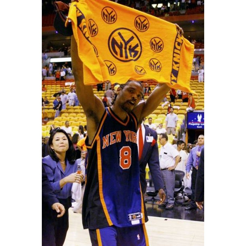 NBA KNICKS ラトレル・スプリューウェル　ニックス ユニフォーム　M Latrell Sprewell New York Knicks Jerseys, Latrell Sprewell