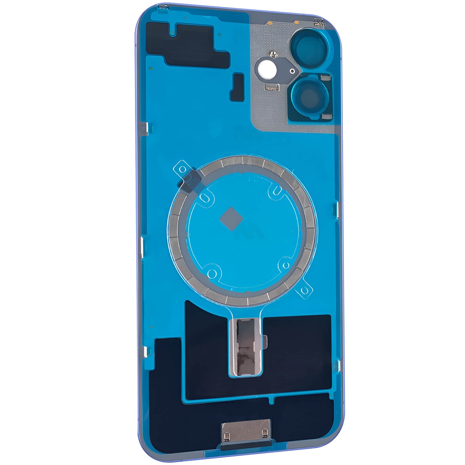 Cache batterie iPhone 16 Plus bleu Clappio avec adhésif de remplacement - 2