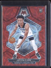Jaylen Clark 2023-24 Panini Mosaic 208 International Red 51/75