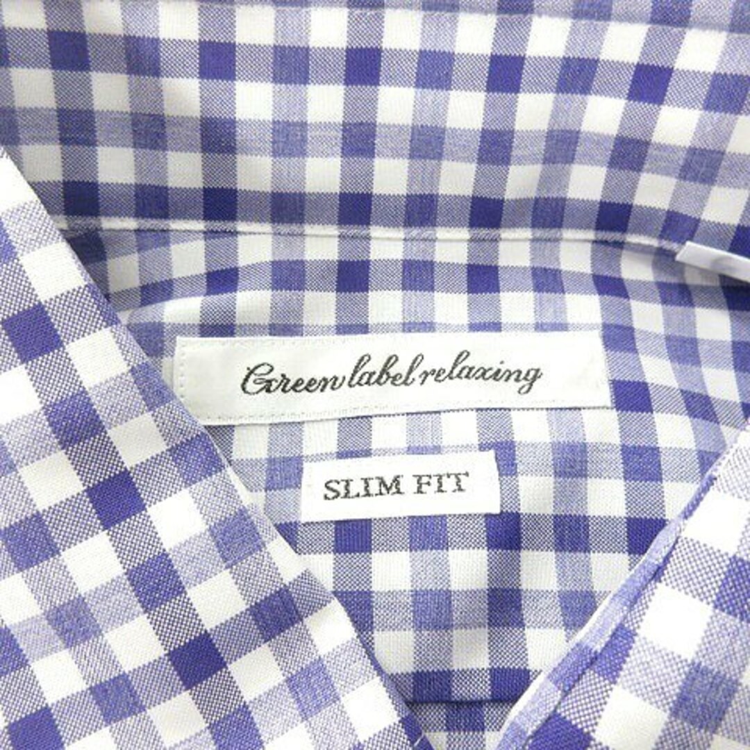 GREEN LABEL RELAXING UNITED ARROWS BUTTON DOWN SHIRT GINGHAM