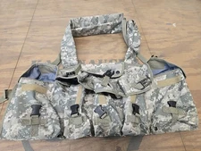 Condor 7-Pocket Chest Rig Battle Pouch Military Adjustable Cross X Draw Vest ACU