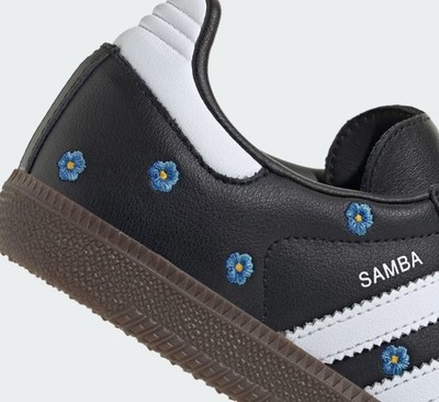 Size 11.5 - adidas Samba OG Black Floral Embroidery W for sale