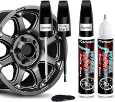 Black Rim Touch up Paint. Wheel Scratch Repair Pen. Car Rim Paint Pen Quick and